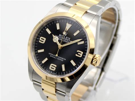 rolex explorer two tone 36mm|Rolex explorer 36mm specs.